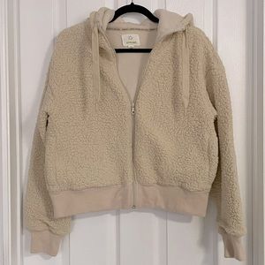 Aerie Offline sherpa zip up hoodie